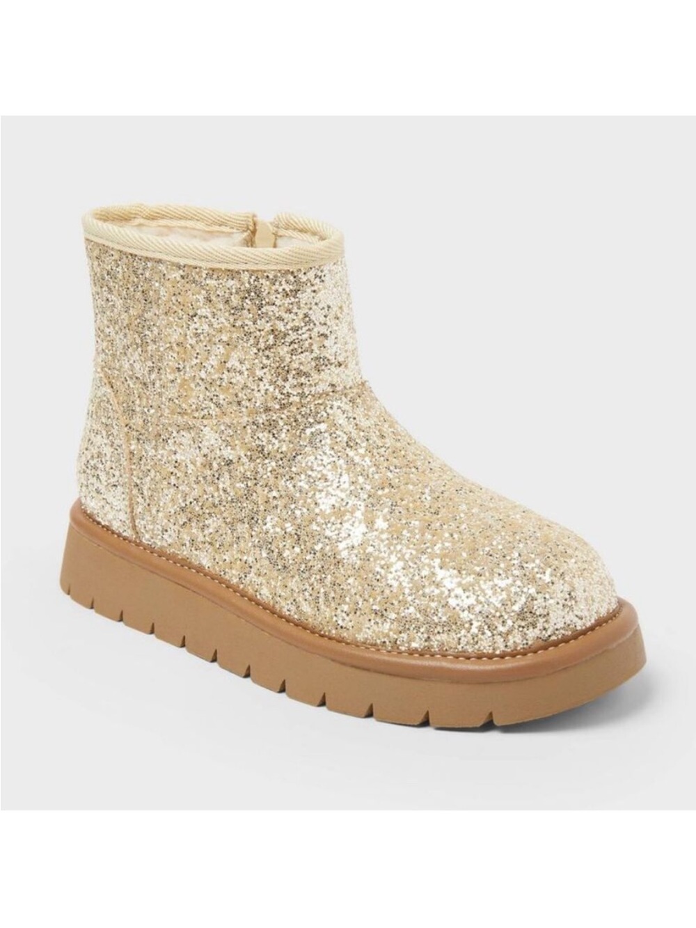 Cat & Jack - Girls' Honor Faux Suede Style Boots - Cat & Jack- Gold
